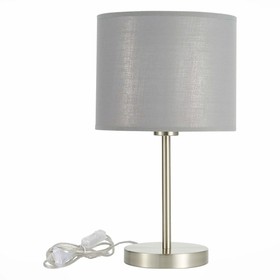 Evoluce SLE300514-01 Прикроватная лампа Никель/Серый, Серебристый E27 1*40W