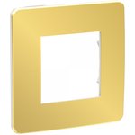 Schneider Electric Unica Studio Золото/Белая Рамка 1-ная