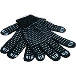 трикотажные перчатки с ПВХ-покрытие Точка, 10 класс, (Чёрные) GGC-11