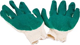 Фото 1/5 перчатки с одинарным латексным покрытием, 13 класс, (Зелёные) GGL-14