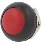 DPW1CGR, Miniature Push Button Switch, Momentary, Panel Mount, 12.9mm Cutout ...