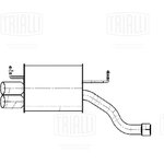 EMM3015, Глушитель (задняя часть)
