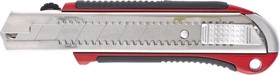 Фото 1/2 78959, Нож, 25 мм, выдвижное лезвие, усиленная метал. направляющая, метал. обрезин. ручка