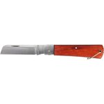 78998, Нож складной, 200 мм, прямое лезвие, деревянная ручка
