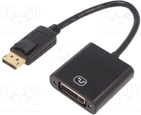 AK-340401-001-S, Adapter; DisplayPort 1.2; DisplayPort plug,DVI-I (24+5) socket