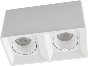 Denkirs DK3085-WH Светильник накладной IP 20, 10 Вт, GU5.3, LED, белый/белый, пластик