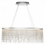 ST Luce SL6201.103.37 Люстра подвесная Серебристый/Прозрачный LED 1*37W ...