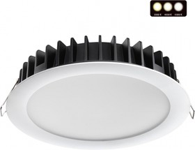 Novotech 358955 SPOT NT22 белый Встраиваемый светодиодный светильник с переключателем цветовой температуры IP20 LED 3000К\4000К\6000К 20W 22