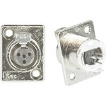 TY4F, XLR Connectors 4 PIN FEMALE RECEPT