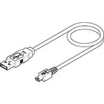 88732-8802, USB 2.0 Cable, Male USB A to Male Mini USB B Cable, 1.8m