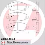 23768.185.1, 23768.185.1_колодки дисковые !перед. 151x63x18 \ Toyota Avensis ...