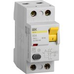 Выключатель дифференциального тока (УЗО) 2п 80А 300мА тип AC ВД1-63 IEK ...