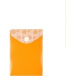 Папка-конверт на кнопке А7 с принтом, оранжевый 10 шт в упаковке A1871 OR