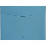 Папка-конверт на липучке горизонтальная A4 Morandi голубой 10 шт в упаковке A1772 BU