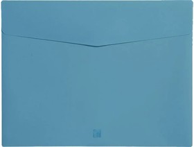 Фото 1/5 Папка-конверт на липучке горизонтальная A4 Morandi голубой 10 шт в упаковке A1772 BU