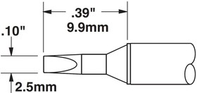 Картридж-наконечник (2.5х9.9 мм; клин) для СV/MX-HTD CVC-7CH0025S