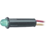 MD-577G/2, LED Indicator, Soldering, Fixed, Green, DC, 14V