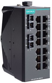 EDS-2016-ML-SS-SC-T, Ethernet Switch, RJ45 Ports 14, Fibre Ports 2SC, 100Mbps, Unmanaged