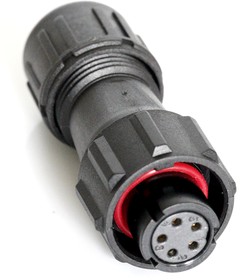 Circular Connector, 4 Contacts, Cable Mount, Socket, Female, IP67