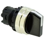 YW4S-3, Selector Switch Actuator, 3 Positions Latching Function Knob Black IDEC ...
