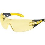 9192-385, PHEOS Anti-Mist UV Safety Glasses, Amber PC Lens, Vented