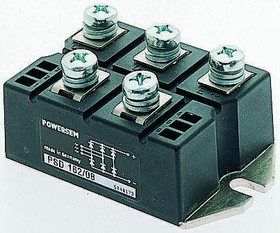 Фото 1/2 VUO160-12NO7, Bridge Rectifier Module, 175A, 1200V, 3-phase, 5-Pin