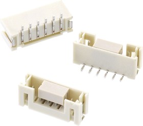 Фото 1/2 620304124022, WR-WTB Series Straight Surface Mount PCB Header, 4 Contact(s), 2.0mm Pitch, 1 Row(s), Shrouded