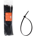 Стяжки (хомуты) кабельные 4,8*350 мм, пластиковые, черные, 100 шт. AIRLINE ACT-N-28