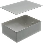 Металлическая коробка BOX/8-12 с крышкой для заливки в пол 309x217x105мм ...