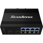 Scodeno XPTN-9000-45-2GX8GP, серия Lite, индустриальный неуправляемый PoE ...