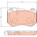 GDB2078, Колодки тормозные дисковые передн MB C-CLASS 13-