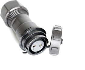 Circular Connector, 2 Contacts, Cable Mount, Socket, Female, IP67