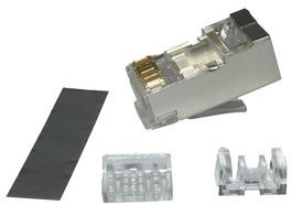 PXCAT6S4, Modular Plug, 4 Part, RJ45, CAT6 / CAT6a, 8 Positions, 8 Contacts, Shielded