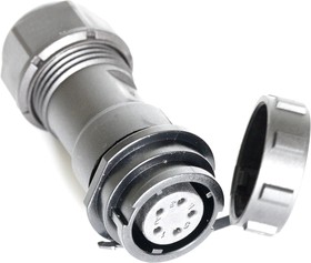 Circular Connector, 5 Contacts, Cable Mount, Socket, Female, IP67