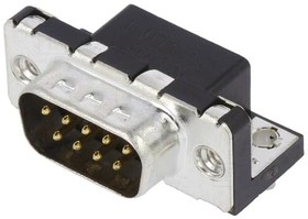 Фото 1/4 LD09P33E4GX00LF, D-Sub Standard Connectors DSub R/A STB 9 Pin LF