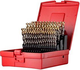 Фото 1/3 A095203, 41-Piece Jobber Drill Set for Multi-Material, 10mm Max, 6mm Min, High Speed Steel Bits