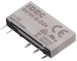 Фото 1/2 RV1H-G-D24, Industrial Relays RV 6mm Relay SPDT 24VDC