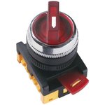Переключатель АNС-22-2 240В 2 полож. 1НО+1НЗ неон красн. GENERICA BSW10-ANC-2-K04
