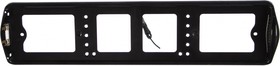 Фото 1/4 Рамка номерного знака пластмассовая с подсветкой боковой черная SPL-56