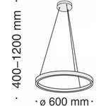 Подвесной светодиодный светильник Maytoni Rim MOD058PL-L32B4K