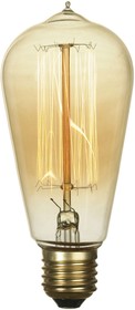 Lussole EDISSON Металл Бронзовый / Стекло Ретро лампа E27 60W
