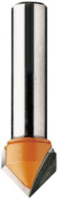 Фреза пазовая галтельная V-образная (12.7x12.7х44.5 мм; S 8 мм; 90°) по дереву 915.127.11
