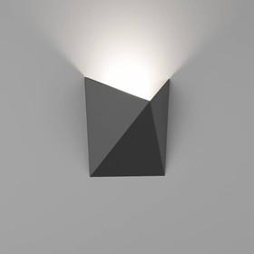 Фото 1/4 Светодиодный настенный светильник 7 вт черный 3000 к GW-A816-7-BL-WW