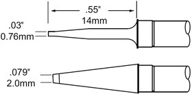 Комплект картриджей-наконечников (2.0х14 мм) для MFR-PTZ TFP-BLP2