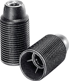 102251, Bulb Socket E14 28mm Thermoplastic Black