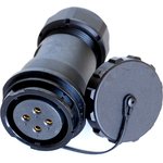 Circular Connector, 8 Contacts, Cable Mount, Socket, Female, IP67