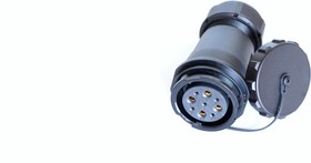 Circular Connector, 9 Contacts, Cable Mount, Socket, Female, IP67