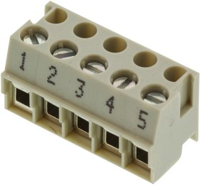 25.600.2553.0, TERMINAL BLOCK PLUGGABLE, 5 POSITION, 22-12AWG