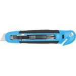 Нож безопасный Topfort 17,4 шир.трапец.+д/вскр. упак.матер,ABS+TPR