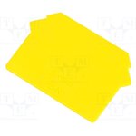 PS-N1-YE, Концевая планка, ZUG, желтый, Шир: 1мм, полиамид, -25-120°C
